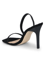 Black Micro Strappy Stilettos