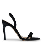 Black Micro Strappy Stilettos