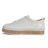 Jute lace up trainer