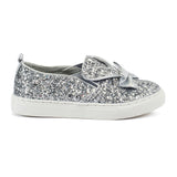 Silver Glitter Flats
