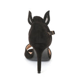 Bunny Ear Pom Pom Stiletto Sandal