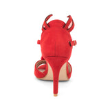 Bunny Ear Pom Pom Stiletto Sandal