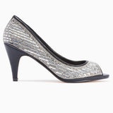 Diamante Low Heels