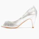 Diamante Low Heels