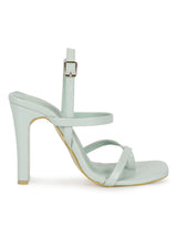 Pastel Green PU Strappy High Slim Block Sandals (TC-SLC-B-71-GRN)