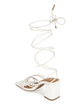 White PU Strappy Block Heel Sandals (TC-ST-1235-WHTPU)