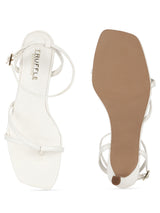 White PU Strappy Stiletto Sandals (TC-ST-1234-WHTPU)