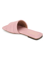 Pink PU Square Toe Slip Ons (TC-SLC-SF-50-PNK)