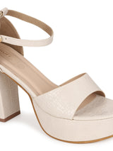 Nude PU Croc Pattern Platform Sandals (TC-SLC-V103-NUD)