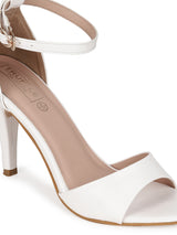 White PU Wide Strap Stiletto Sandals (TC-SLC-N1108-WHT)