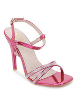 Fuschia Patent Strappy Stiletto Sandals (TC-SLC-1456-FUSC)