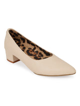 Nude PU Block Slip On Sandals (TC-SLC-1180-NUD)