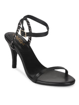 Black PU Strappy Stiletto Sandals (TC-ST-1295-BLK)