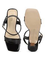 Black Patent Strappy Stiletto Sandals (TC-MSI-1901-BLK)