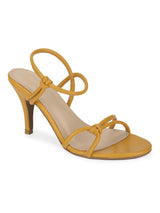 Mustard PU Strappy Stiletto Sandals (TC-ST-1297-MUS)