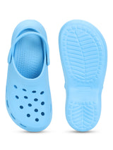 Blue PU Slip-On Croc Flats (TC-RS3479-BLU)