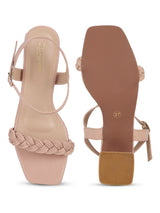 Nude PU Braided Block Sandals (TC-MSI-103-NUDPU)
