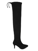 Black Suede Stiletto Long Boots (TC-ST-1269-BLKSUE)