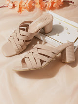Nude Patent Block Mules (TC-SLC-V-454-NUD)