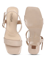 Beige Patent Strappy Stiletto Sandals (TC-MSI-1901-BEIG)