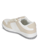 Nude PU Lace-Up Sneakers (TC-RS3487-NUD)