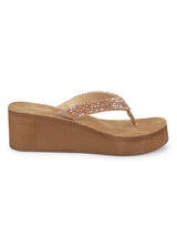 Beige PU Slip-On Wedges (TC-MSI-474-BEIG)