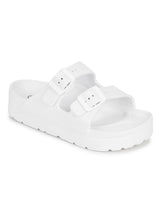 White PU Slip-On Flats (TC-ROME1-WHT)