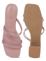Nude PU Strappy Block Heel Mules (TC-ST-1300-NUD)