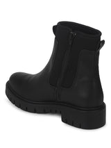 Black PU Kitten Ankle Boots (TC-ST-1249-BLK)
