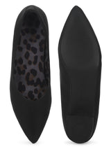 Black PU Block Slip On Sandals (TC-SLC-1180-BLK)