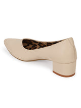 Nude PU Block Slip On Sandals (TC-SLC-1180-NUD)