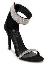 Black Suede Strappy Stiletto Sandals (TC-SLC-1457-BLK)