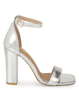 Silver PU Block Sandals (TC-ST-1349-SIL)