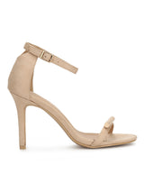 Nude Micro Golden Lining Barely There Stiletto Heels