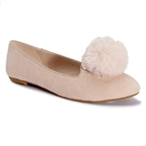 Pink Pom Pom Detail Flat