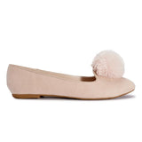 Pink Pom Pom Detail Flat
