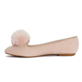 Pink Pom Pom Detail Flat