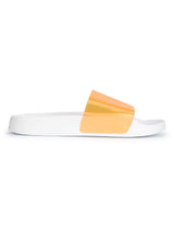 Orange Perspex Slip-on Flats