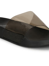 Smoke Perspex Slip-on Flats