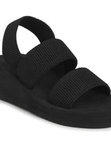 Black EVA Back Strap Wedges