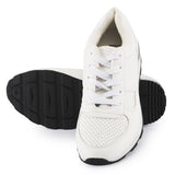 White Lace Up Trainer