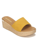 Mustard Micro Slip On Wedges
