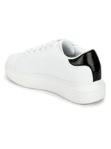 White Black Lace-Up Men Sneakers