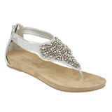 Silver Flat Shoes