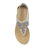 Silver Flat Shoes