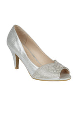 Silver Flat Shoes
