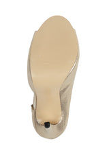 Gold Flat Shoes