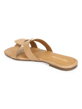 Nude Croc PU Slip Ons
