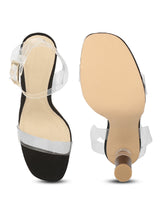 Black Micro Clear High Perspex Heels