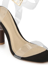 Black Micro Clear High Perspex Heels